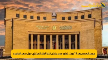 موعد الحسم بعد 13 يوما.. تطور جديد بشأن قرار البنك المركزي حول سعر الفائدة